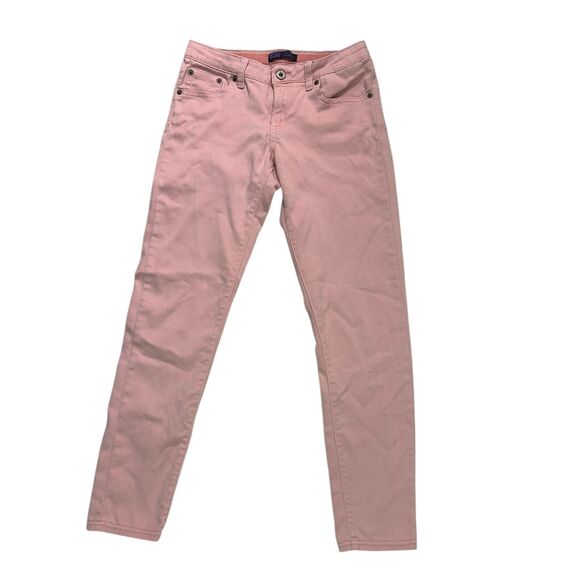 Levi's Other - Levi's Kids Youth Girl's Cropped Denim Leggings Jeggings Pink Skinny Jeans Sz 14